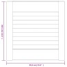 Portes d'armoire à persiennes 2pcs blanc 39,5x39,4cm pin massif 