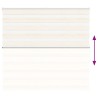 Store zèbre beige marbré largeur du tissu 150,9 cm polyester 