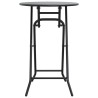Table de jardin pliante Anthracite Ø50x72 cm Acier 