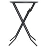 Table de jardin pliante Anthracite Ø50x72 cm Acier 