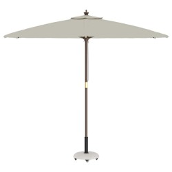 Base de parasol sur roulettes pour poteaux de 37/42/52/58mm en béton blanc. 