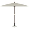Base de parasol sur roulettes pour poteaux de 37/42/52/58mm en béton blanc. 