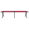 Lit de soleil pliant rouge en tissu oxford 600D 