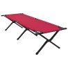 Lit de soleil pliant rouge en tissu oxford 600D 
