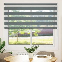 Store zèbre gris foncé largeur du tissu 150,9 cm polyester 