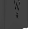 Porte-parapluies Noir Acier Moyen Porte-parapluies noir 