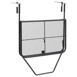 Table de balcon Noir 60x40 cm Acier 