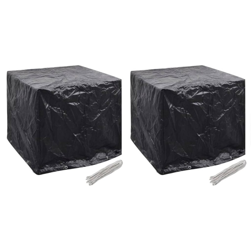 Housse de réservoir d'eau de jardin 2pcs 8 œillet 116x100x120cm Housse de réservoir d'eau de jardin 2pcs 8 œillet 116x100x120cm