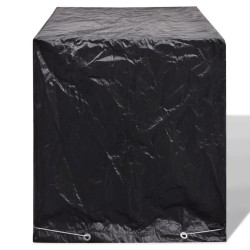 Housse de réservoir d'eau de jardin 2pcs 8 œillet 116x100x120cm 