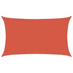 Voile d'ombrage 160 g/m² Terre cuite 5x8 m PEHD 