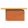 Table de jardin cire marron 100x50x75 cm bois massif de pin 