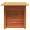 Table de jardin cire marron 100x50x75 cm bois massif de pin 