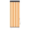Store roulant d'extérieur 60x250 cm Blanc et orange 