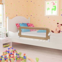 Barrière de lit enfant Taupe 102x42 cm Polyester 