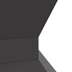 Foyer Hexagonal Noir 50x50x40 cm Acier 