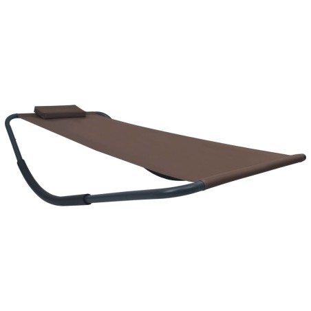 Lit de jardin Marron 200x90 cm Acier 