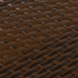 Paravent de balcon brun et noir 300x90 cm résine tressée 