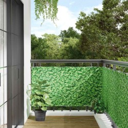Écran d'intimité de balcon aspect de plante vert 700x90 cm PVC 