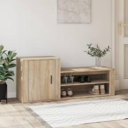 Armoire à chaussures Chêne sonoma 130x35x54cm Bois d'ingénierie 