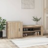 Armoire à chaussures Chêne sonoma 130x35x54cm Bois d'ingénierie 