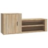 Armoire à chaussures Chêne sonoma 130x35x54cm Bois d'ingénierie 