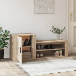 Armoire à chaussures Chêne sonoma 130x35x54cm Bois d'ingénierie 