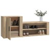 Armoire à chaussures Chêne sonoma 130x35x54cm Bois d'ingénierie 