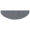 Tapis d'escalier autocollants 20 pièces 65 x 21 x 4 cm Gris clair Demi-rond Grand 