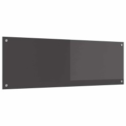 Brique de cuisine Gris foncé 120x40x0,6 cm Verre trempé 