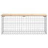 Banc de jardin design de gabion 103x31,5x42 bois massif de pin 