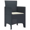 Chaises de Jardin 2 pcs Anthracite 53 x 49 x 85 cm 