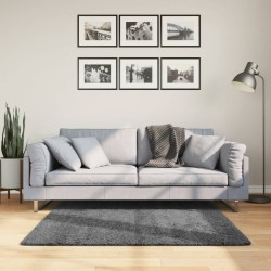 Tapis OVIEDO à poils courts anthracite 120x120 cm 