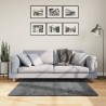 Tapis OVIEDO à poils courts anthracite 120x120 cm 