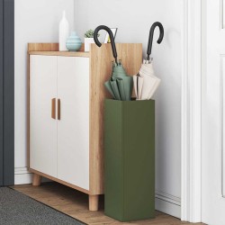 Porte-parapluies Vert olive Métal Moyen Rangement 
