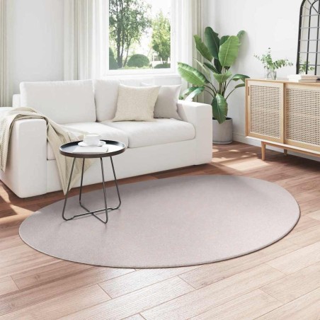 Tapis Couleur sable 140 x 200 cm Polyester 