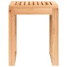 Tabouret de salle de bain 40x30x46 cm Bois massif de noyer 