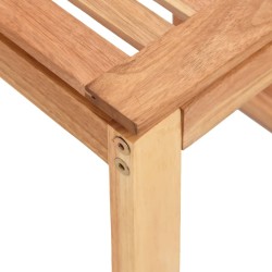 Tabouret de salle de bain 40x30x46 cm Bois massif de noyer 