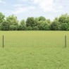 Clôture Euro avec 11 poteaux U gris 0.4x25 m en acier 