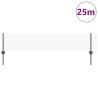 Clôture Euro avec 11 poteaux U gris 0.4x25 m en acier 