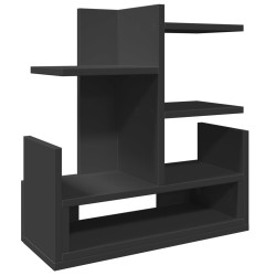 Organisateur de bureau noir 49x20x52,5 cm bois d'ingénierie 