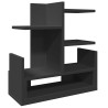 Organisateur de bureau noir 49x20x52,5 cm bois d'ingénierie 
