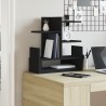 Organisateur de bureau noir 49x20x52,5 cm bois d'ingénierie 