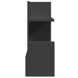 Organisateur de bureau noir 49x20x52,5 cm bois d'ingénierie 