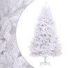 Sapin de Noël artificiel à charnières avec support blanc 180 cm 