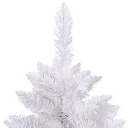 Sapin de Noël artificiel à charnières avec support blanc 180 cm 