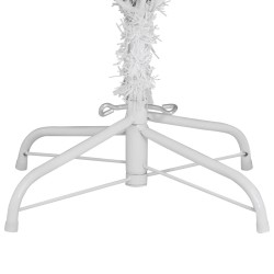 Sapin de Noël artificiel à charnières avec support blanc 180 cm 