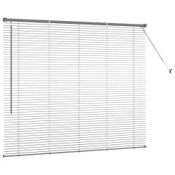 Store de Fenêtre Gris foncé 80 x 130 cm Aluminium 