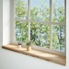 Appuis de fenêtre 2 pcs non traité 120x20x2cm bois chêne massif 