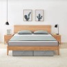 Boîtes de rangement 2 pcs Tissu 70x40x18 cm Gris 
