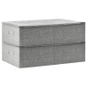 Boîtes de rangement 2 pcs Tissu 70x40x18 cm Gris 